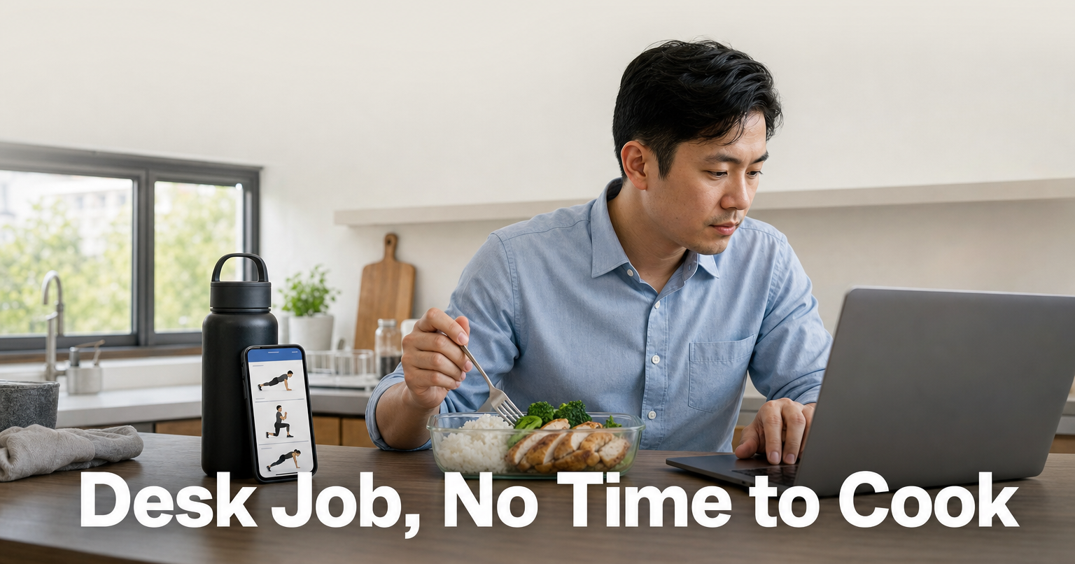 Best Nutrition and Fitness Programs for a Desk Job With No Time to Cook